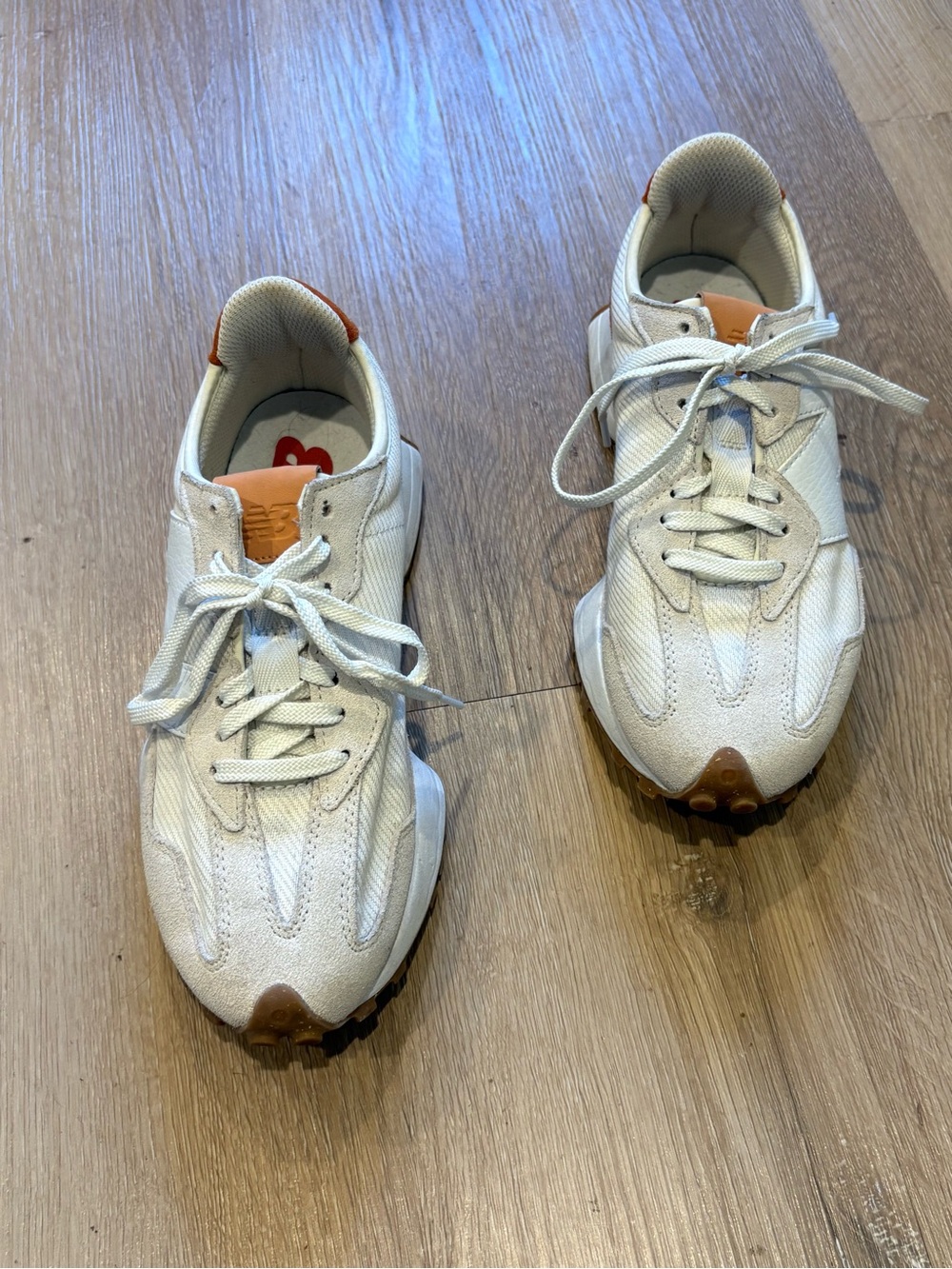 New Balance 327 Sneakers with Burnt Orange suede